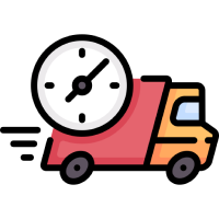 Fast delivery icon showing a delivery vehicle