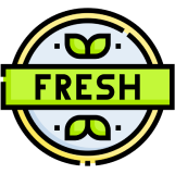 Fresh food icon showing fresh ingredients