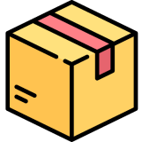 Free delivery icon showing a delivery package