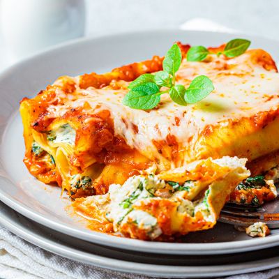 Baked Spinach Cannelloni