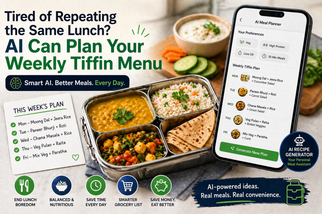 Stop Repeating Meals with an AI-Powered Weekly Tiffin Plan